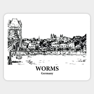 Worms - Germany Magnet